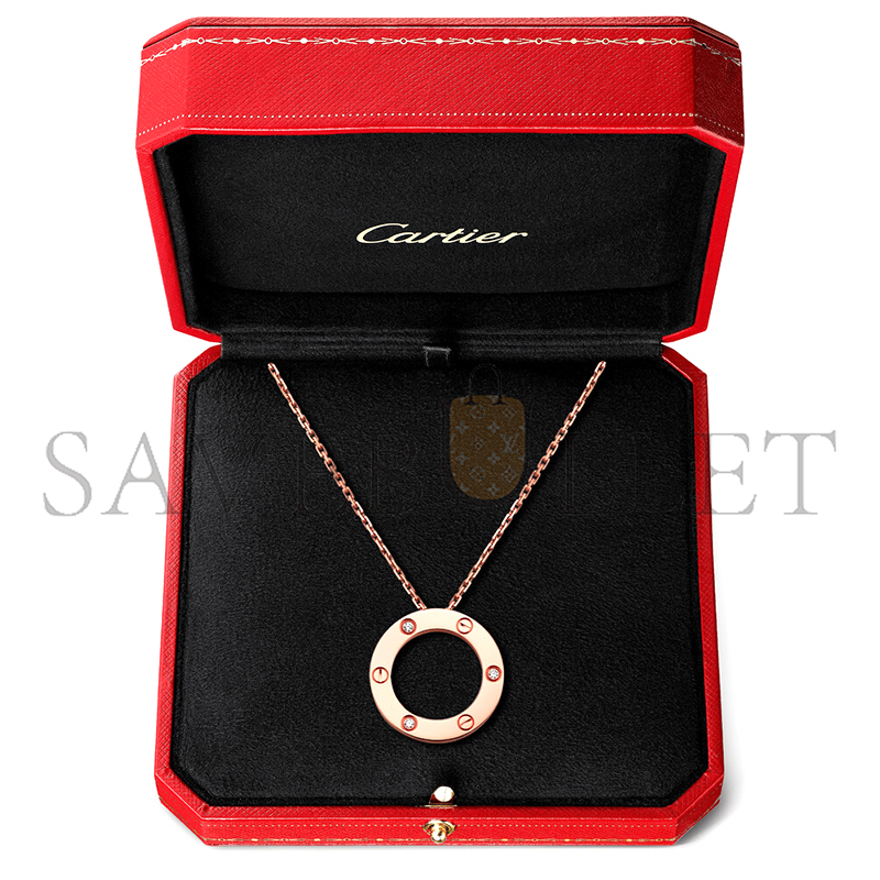CARTIER LOVE PENDANT, 3 DIAMONDS B7014700